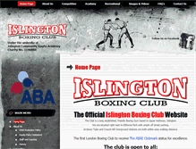 Tablet Screenshot of islingtonboxingclub.org
